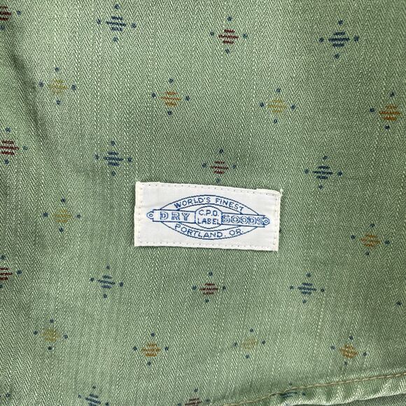 CPO PROVISIONS Shirt Mens M Southwestern Button Down Long Sleeve Cotton Green - Picture 9 of 16